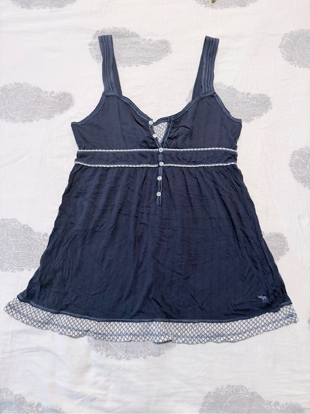 Abercrombie & Fitch Y2K Vintage Blue Babydoll Top
